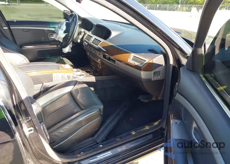 2002 BMW 745 из США, поврежденный, VIN WBAGL63472DP52973